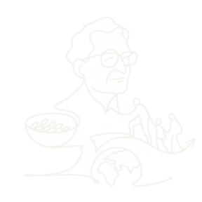 Editorial illustration representing Amartya Sen.