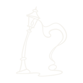 Continuous-line editorial illustration representing Jack the Ripper murders.